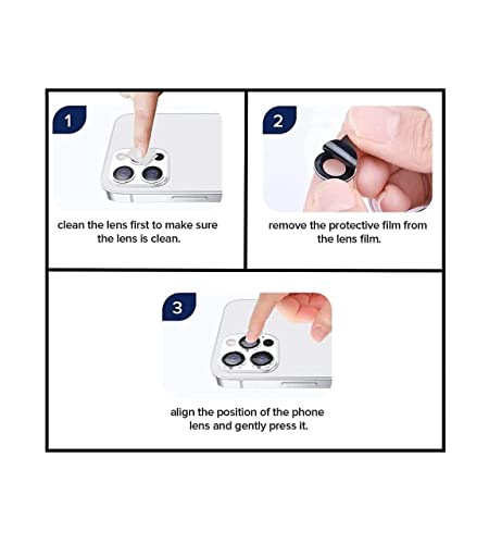 Image of inchCamera Lens Protector Ring Compatible with iPhone 13 / iPhone 13 Mini, Luxury Diamond Design Camera Lens Protection Cover, Anti-Scratch, Anti-Fingerprint, Durable Metal Ring Guard for Stylish Lens Protection inchPink