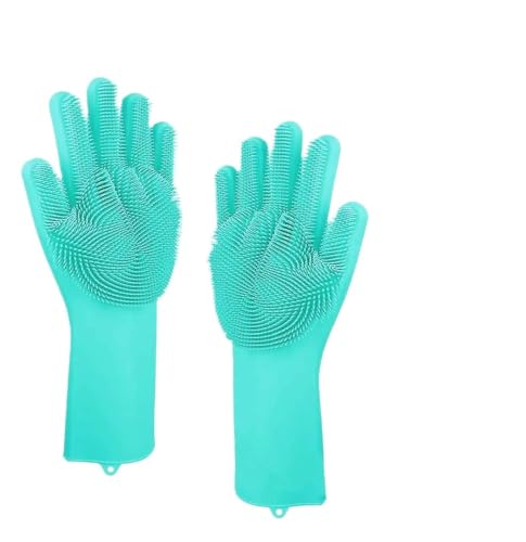Guantes de aseo para mascotas con diseño de cinco dedos y cabezales densos 3