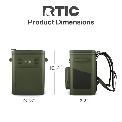 RTIC 24-Can Ultra-Tough Backpack Cooler (Olive) — view 5