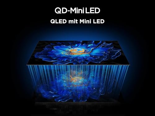 TCL 55C61KS QLED Mini LED Fernseher 55 Zoll, 4K HDR Premium, Dolby Vision & Atmos, Onkyo 2.1 Sound, Smart TV mit Google TV, Game Master… – Ansicht 5