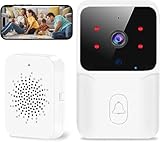 Générique Kabellose Türklingel mit Kamera, Türklingel mit 1080p, Nachtsichtüberwachung, Gegensprechanlage zu Hause, intelligente Sicherheitshalterung, WiFi-Türklingel für Sprachanrufe 18
