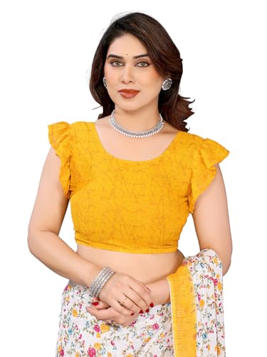 Image of KASHVI SAREES Women's Printed Georgette Saree With Unstitched Blouse Piece (Pack Of 2) -P2 1812 2 1743 3
