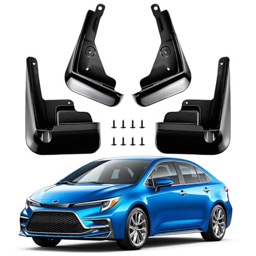 QBVDK Mud Flaps for Toyota Corolla Sedan SE LE 2020-2026,Wheel Tire Splash Guards Upgraded Mudguards Fit Corolla Exterior Accessories,4PCS Mudflaps Tire Protector No Drill Install OEM Fender