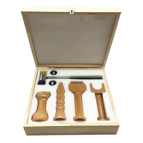 HMWOKPOT Chiropractic Adjustment Tools Positive Hammer Ridge Therapy Tool Wedge Massager Tool Hammer and Chisel