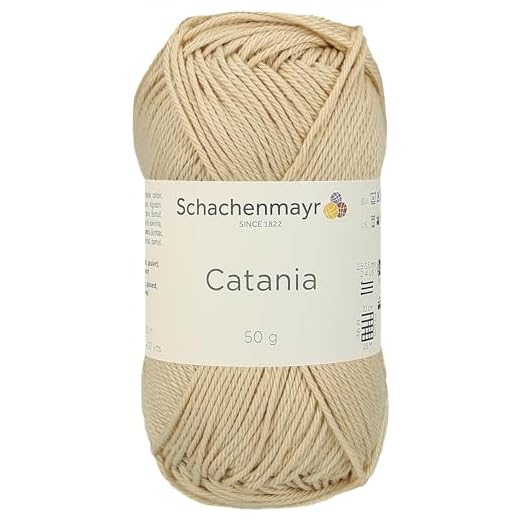 Schachenmayr Catania 9801210-00404 sand Handstrickgarn, Häkelgarn, Baumwolle