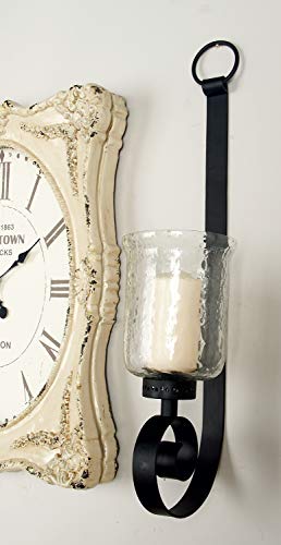 Deco 79 082010 Metal Scroll Handmade Pillar Wall Sconce thumb #1