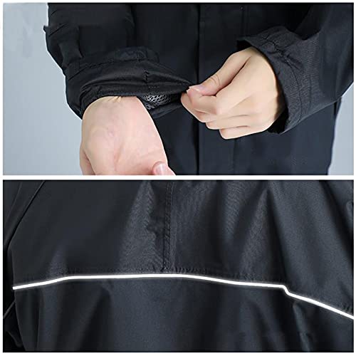 Traje Impermeable para Hombre y Mujer, Talla L Negro miniatura 4