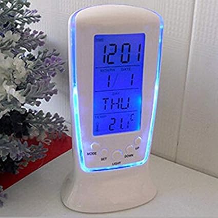 Hoshila172 Digital White Clock