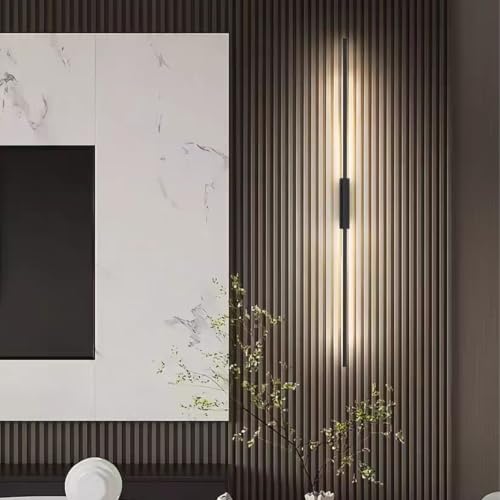 Iluminación dormitorio y pasillos con aplique LED moderno largo 6