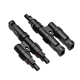 Compatibilité polyvalente : ces connecteurs sont conçus pour des câbles allant de 14 AWG à 10 AWG (2,5 mm² à 6,0 mm²), ce qui les rend adaptés à diverses configurations de panneaux solaires. Ils permettent des connexions parallèles, améliorant ainsi l’efficacité de vos systèmes d’énergie solaire.