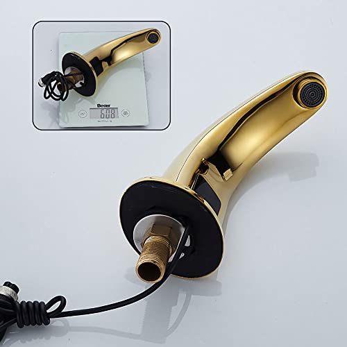 Grifo de cobre con sensor para lavabos modernos 4