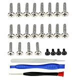 CTHTBZ ピンセット付き24個 スクリュードライバーオープニングツール 修理交換キット PSプレイステーションポータルリモートプレーヤー用フルネジセット