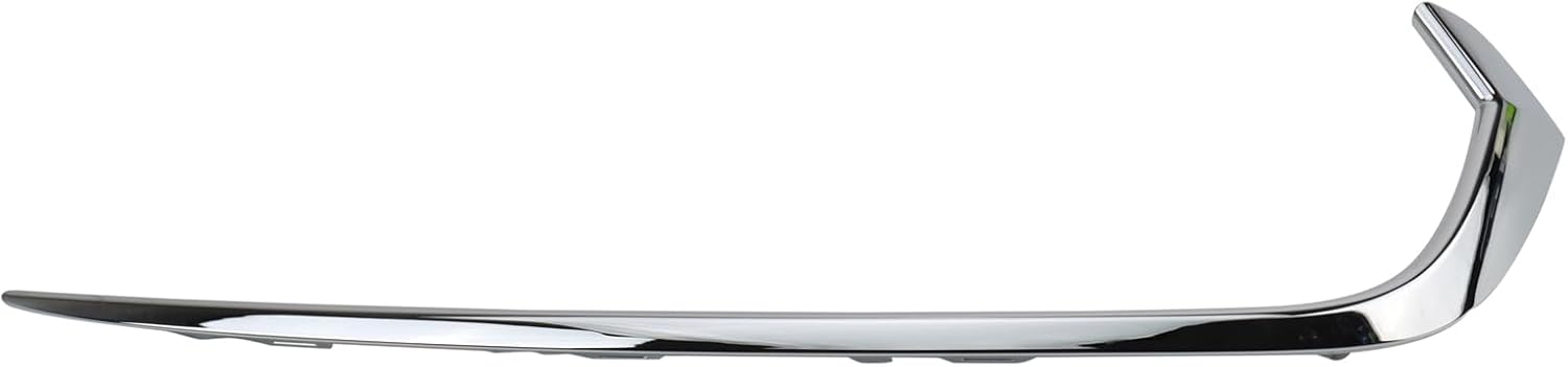 TRQ Front Driver & Passenger Side Outer Bumper Trim Set Compatible with 2018-2020 Acura TLX AC1046101 AC1047101