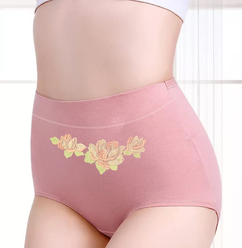 Image of Women's Multicolor Nylon Cotton High Waist Tummy Control Panty