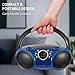 Singingwood 030BT CD Player Boombox with AM FM Radio, Bluetooth, USB Port CD-R/RW, MP3 CDs Compatible, 3.5mm Aux Input, Headphone Jack and LED Display for CD(Starlight Blue)