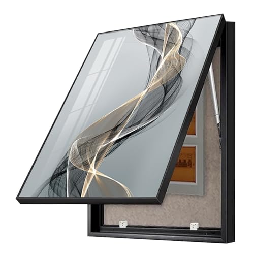 Peinture décorative de compteur électrique intérieur pour cacher un boîtier de fusibles