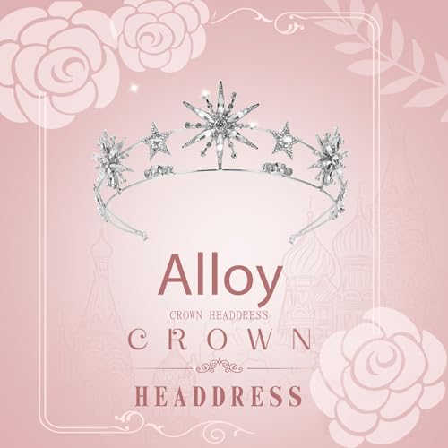 Corona de estrellas para niñas con diadema flexible que no daña 6