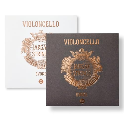 Jargar Evoke Cello D | Multi Alloy Carbon Steel Core Cello String for Professionals and Aspiring Cellists | Brilliant, Round, and Focused Sound with Elegant Timbre | Made in Denmark | D-String