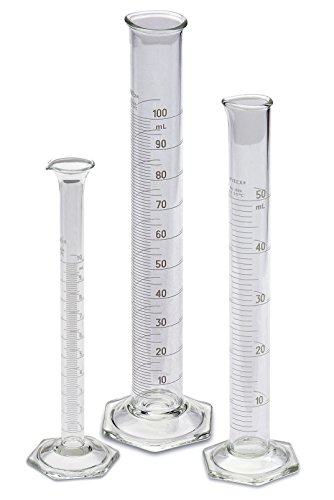 Corning Pyrex #3024 Single Metric Scale, Glass Graduated Cylinder...