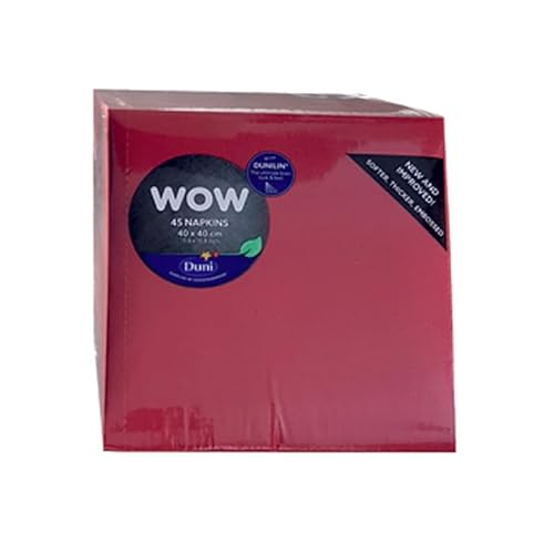 Duni Dunilin Servietten Bordeaux 40x40 1/4 Falz 45 Stück, Dunilin Bordeaux