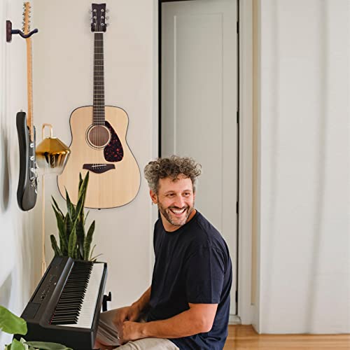 Guitar Wall Mount, Guitar Wall Hangers 2 Pack, Black Walnut Wall Guitar Mount, V-Shaped Guitar Hook With Rotatable Yoke, Guitar Hanger For Acoustic Electric Guitar, Bass, Mandolin, Banjo, Dobro #TOP6