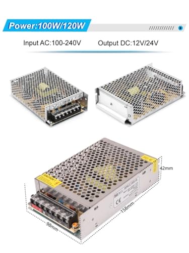 Driver switch de 24V 10A y 250W con conversor AC a DC para paneles led 5