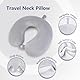 FANHOMAS Nackenkissen Flugzeug, Reisekissen Memory Foam U-förmiges Travel Neck Pillow Nackenhörnchen Erwachsene, Sommer Flugzeug Kissen Tragbar Reisekissen Flugzeug für Flugzeug Auto Büro (Samt)