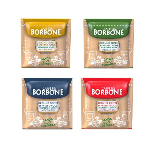 Caffè Borbone Espresso Paper Pods (50 Count) - Variety Pack, Single-Serve ESE Pods Roasted in Italy
