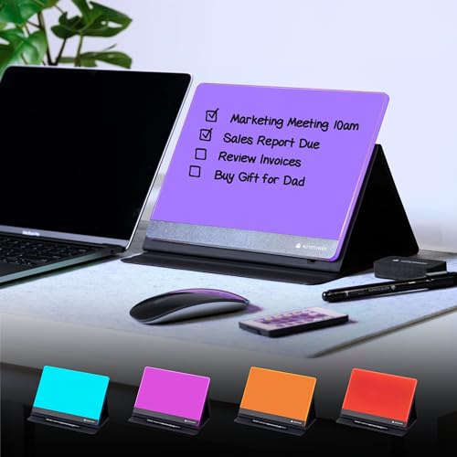 Note Tower LED Color Changing Whiteboard with Leather Stand
