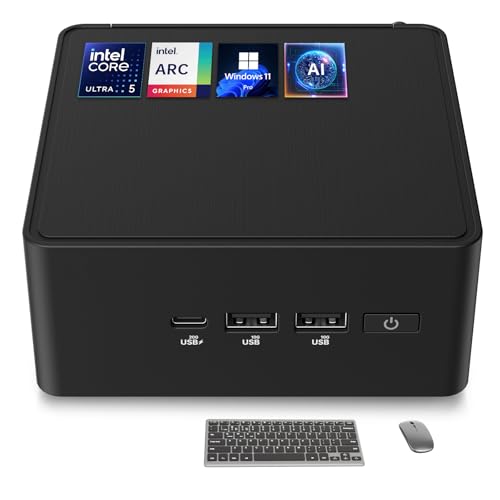 ASUS NUC 14 Pro Mini PC de escritorio, Intel Ultra 5 125H (14C/18T, hasta 4.5GHz), 32GB DDR5 RAM, 1TB PCIe SSD, Micro PC Win 11 Pro, Intel Arc GPU, Thunderbolt 4, WiFi 6E, BT 5.3, pantalla HDR 8K