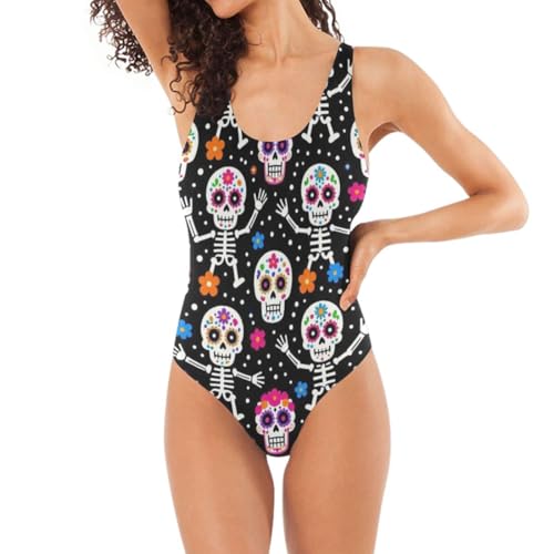 Maillot de bain une pièce pour femme du S au XXL en polyester stretch et spandex