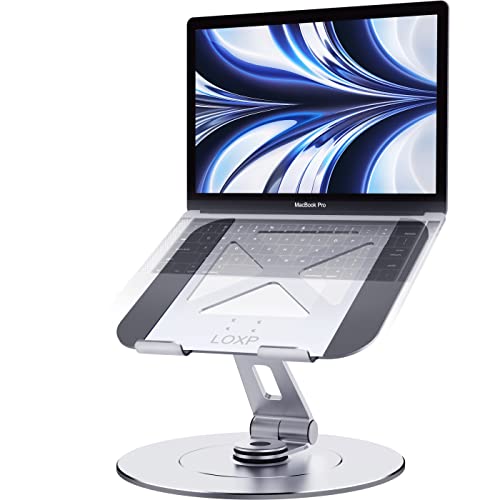 LOXP-Aluminum-Swivel-Laptop-Stand-for-Desk360-Rotating-Laptop-Stand-Adjustable-Height-Adjustable-Laptop-Stand-Swivel-Portable-Laptop-Stand-Rotating-Fits-for-All-10-17-MacBooksLaptops