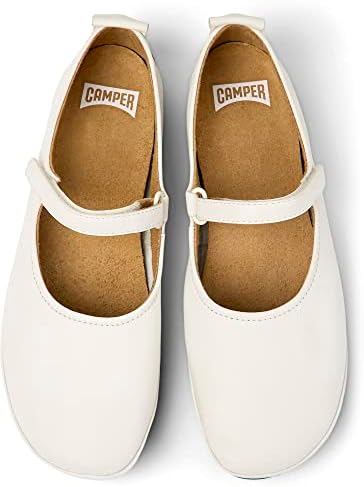Camper Women's Mary Jane Flat, White Natural, 7 | Image 2
