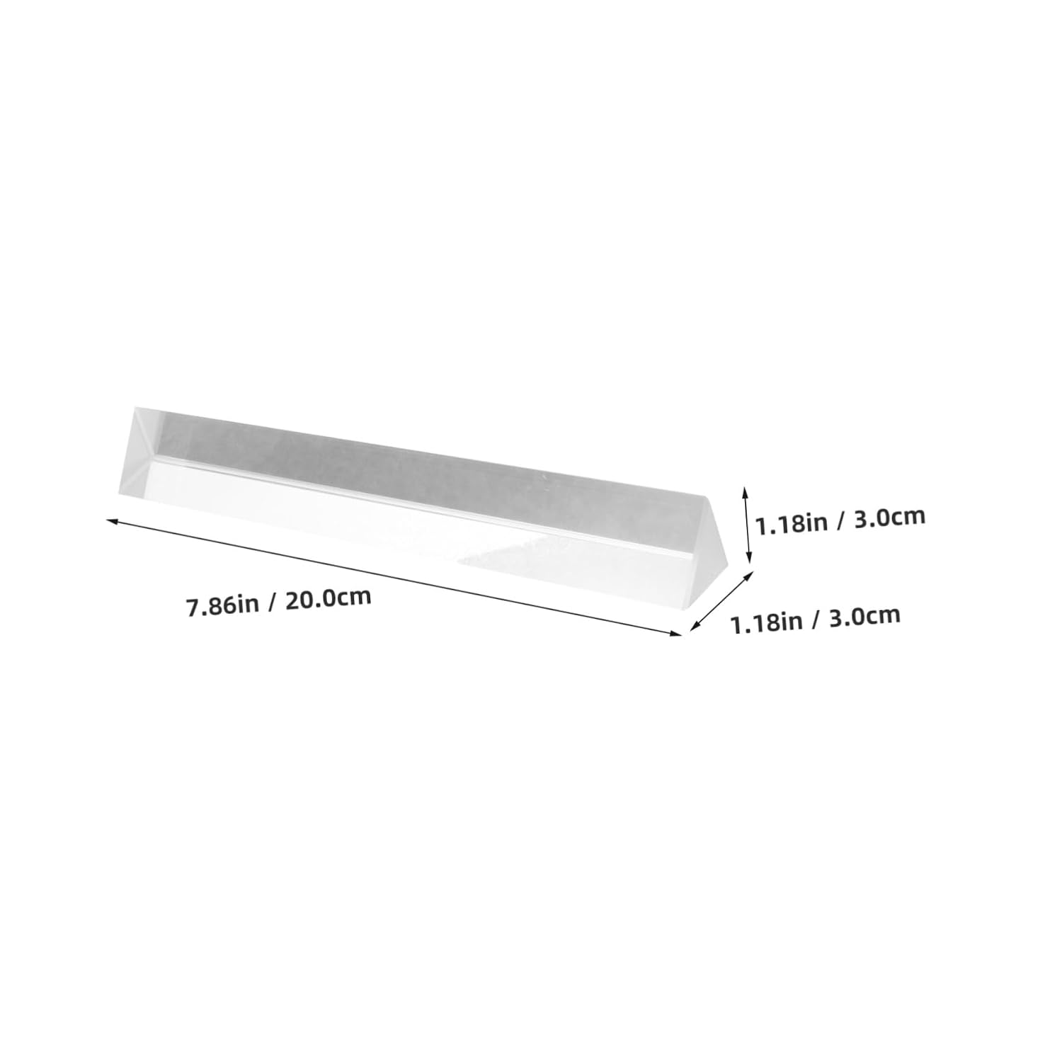 MAGICLULU Crystal Triangular Prism Optical Prism for Physics Teaching and Photography Spectrum Light Refractor for Science Classroom Optics Kits