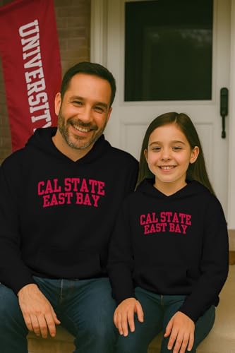NCAA Officially Licensed Apparel California State University East Bay Pioneers Logo Youth Hoodie Cal08HK Black X-Large4