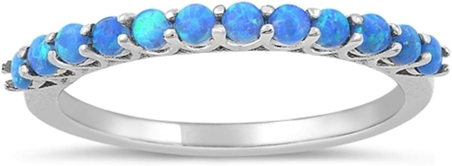 CHOOSE YOUR COLOR Sterling Silver Wedding Ring