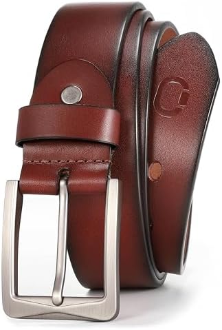 CHAOREN 1.5" Mens Belts Leather - Italian Full Grain Leather Belt...