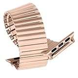 Rimmean 1 pz for Watch Series 8 7 6 5 4 3 Cinturino for smartwatch in metallo for iWatch 40mm 44/42mm 45/49mm Cinturini elastici in acciaio inossidabile(Rose Gold,38mm 40mm 41mmS)