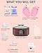 Paraffin Wax Machine for Hand and Feet -Paraffin Wax Warmer Moisturizing Kit Auto-time and Keep Warm Paraffin Hand Wax Machine for Arthritis (Wine Red)