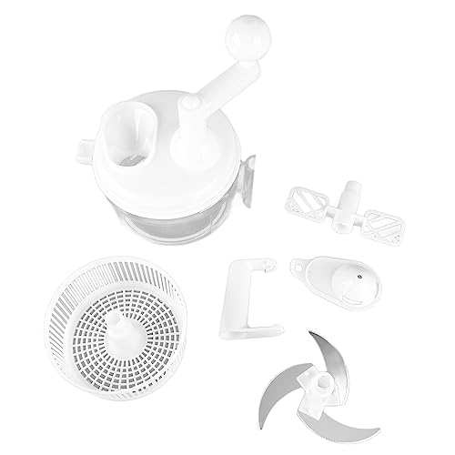 Zerodis Outils de Cuisine Matériau ABS -Légumes Rapide et Facile pour un Usage Domestique Idéal pour Hacher les Légumes, les Noix et les Herbes Hachoir à Légumes à Manivelle