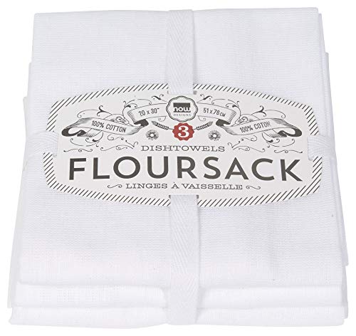 Now Designs Kitchen Dish Towels White