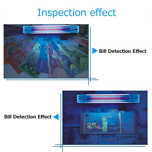 Counterfeit Bill Detector, Portable Battery Powered Uv Money Checker Bill Checker Tester, Handheld Money Detector For Dollars, Euros, Pounds,Etc #TOP2