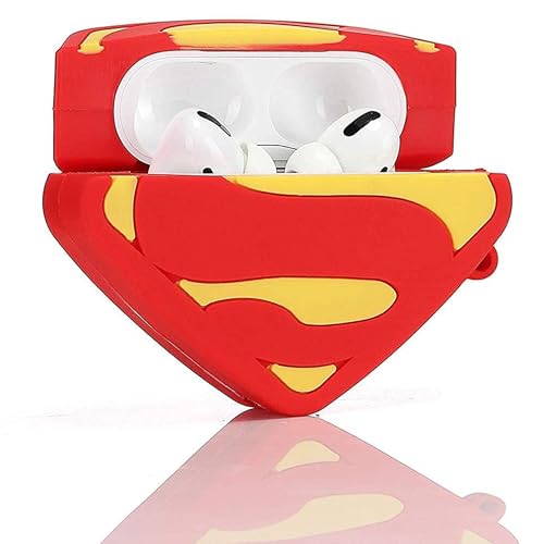 Image of YODI Case Cover for Airpods Pro|Pro 2|Airpods Pro 3|Airpods 4 Pouch, Silicone Cases with Cleaner Kit 360 Drop Protection,Shock-Resistant (Suprei Man, Airpods Pro /Pro 2)