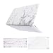 MOSISO Plastic Pattern Hard Shell Case & Keyboard Cover & Screen Protector Compatible with MacBook Air 11 inch (Models: A1370 & A1465), White Marble