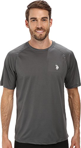 U.S. Polo Assn. Men's Solid Rash Guard UPF 50+ Swim T-Shirt, Castle Rock, Medium U.S. Polo Assn. Men's Solid Rash Guard UPF 50+ Swim T-Shirt, Castle Rock, Medium