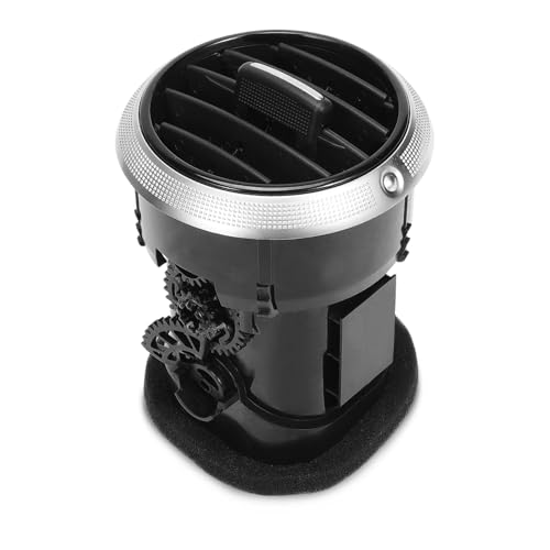 Boquilla de Ventilación para Salpicadero Delantero, ABS Cromado Negro, Compatible con A3 S3 8P 2008-2012#8P0820901C