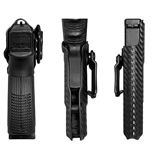 Pole.craft Glock 19 Holster, Carbon Fiber Kydex Holster Iwb For Glock 19 19X Glock 25 Glock 44 Glock 45 (Gen 1-5) & Glock 23 Glock 32 (Gen 3-4) Pistol Case - Inside Waistband Carry Concealed Holster #TOP5