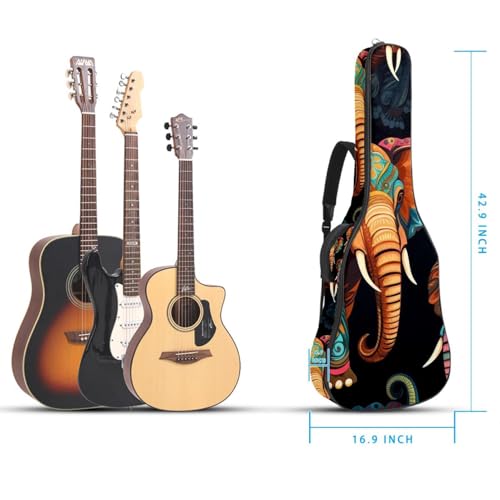 Housse pour guitare acoustique avec couche protectrice contre la pluie
