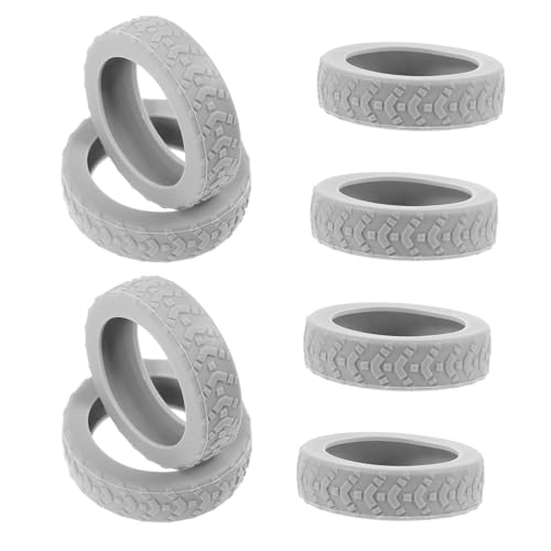 FRCOLOR 8 Piezas Cubierta De Rueda De Equipaje De Silicona Maleta Largo Universal Castor Cubrir Ruedas De Equipaje Llevar Accesorio Llave Protector Light Grey Gel De Sílice