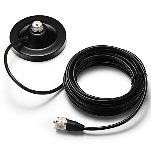 Antena radio Radioddity RAM5 soluciona la falta de señal en ruta con base imán y cable 5m